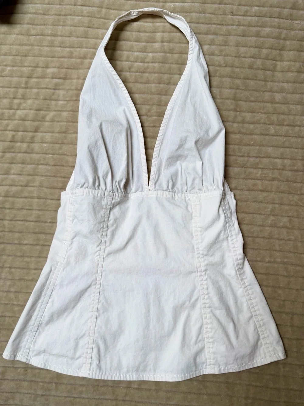 WeWoreWhat White Halter Neck Corset Top *LIKE NEW - Picture 4 of 6